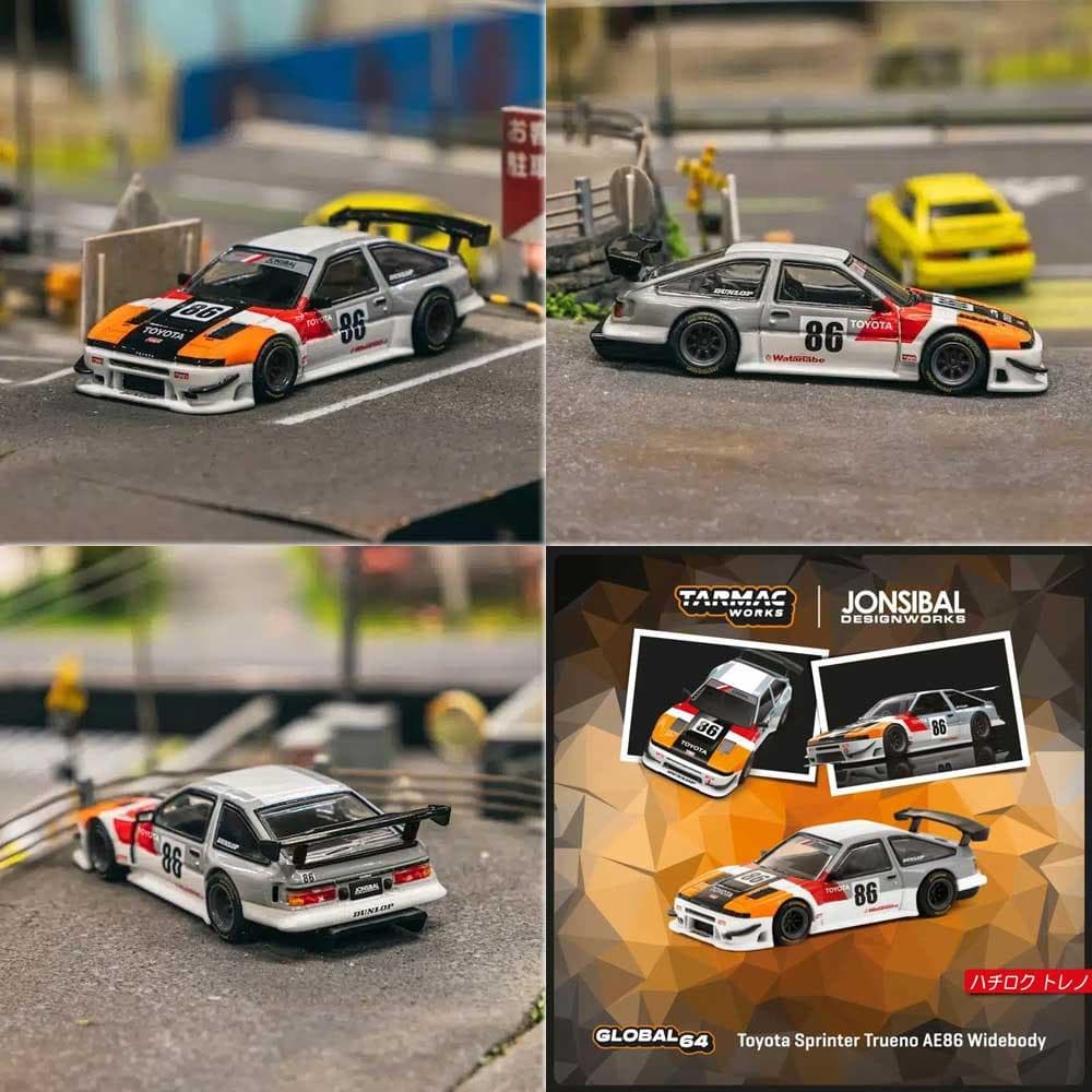 ★達兄★ 2台セットターマックワークス ハチロク AE86 TRD 新品