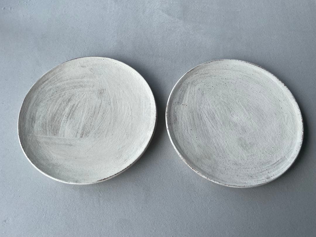 二階堂明弘 プレート 皿 パスタ皿 カレー皿 パン皿 ホワイト 2枚セット