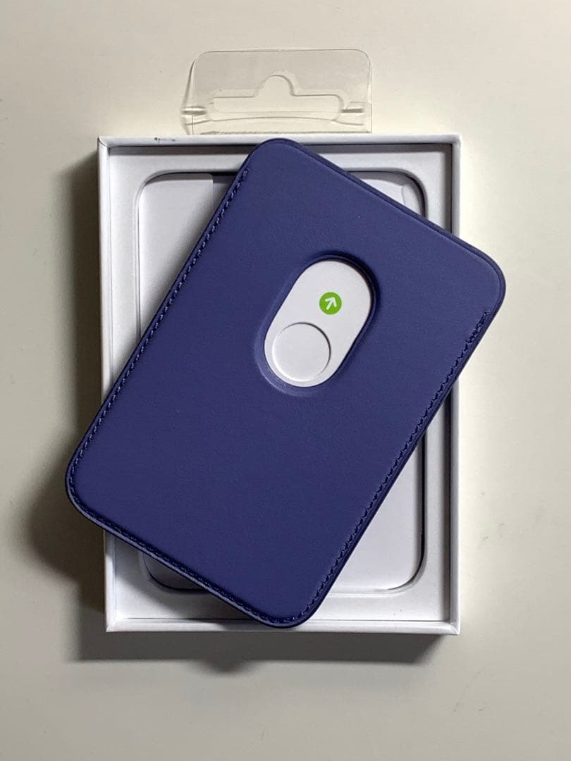 【新品】純正 MagSafe対応 iPhone レザーウォレット・ウィステリア①