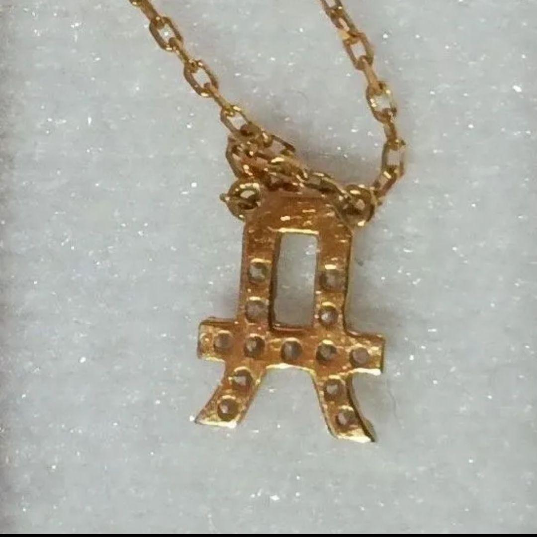 イニシャル AHKAH アーカー ダイヤモンド ネックレス K18