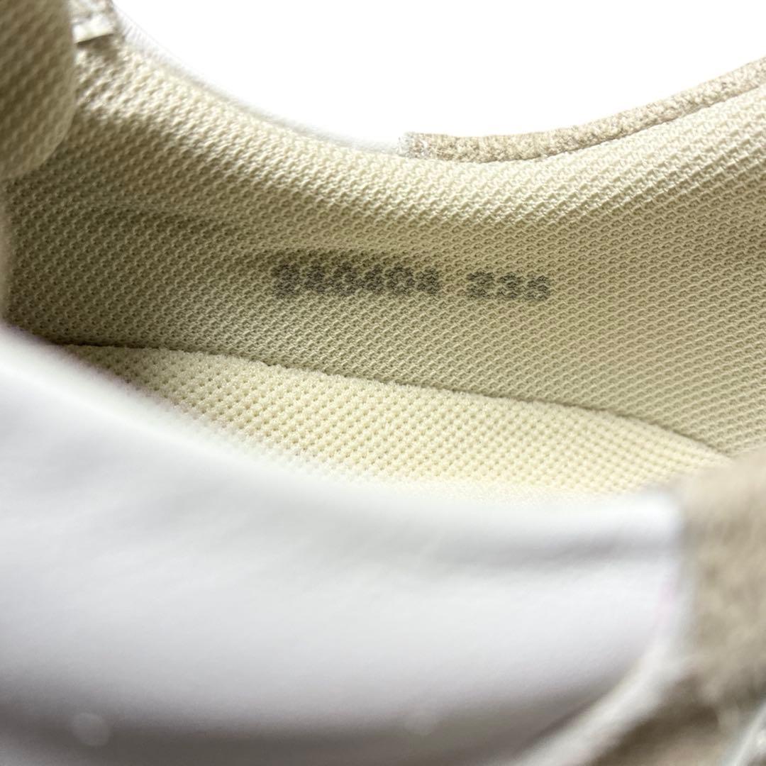 銀座かねまつ AQUA BELL ダッドスニーカー ホワイトレザー