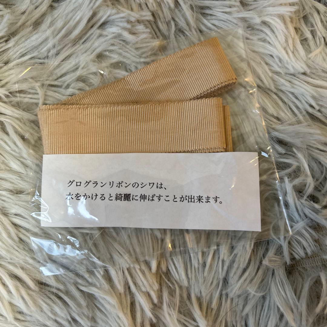 【新品】Wica Grocery カンカン帽子 ブラック・ベージュリボン付