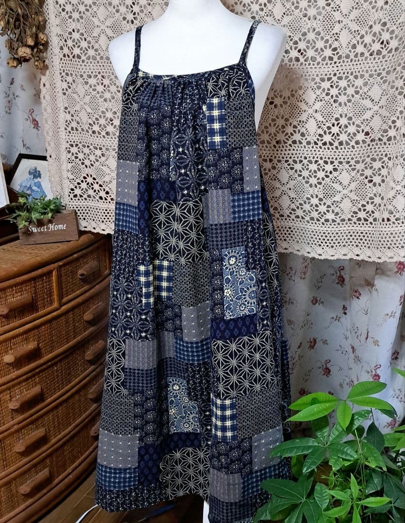 フレンチリネンギャザーエプロンドレス　ドライバジル、キャミワンピおまとめ