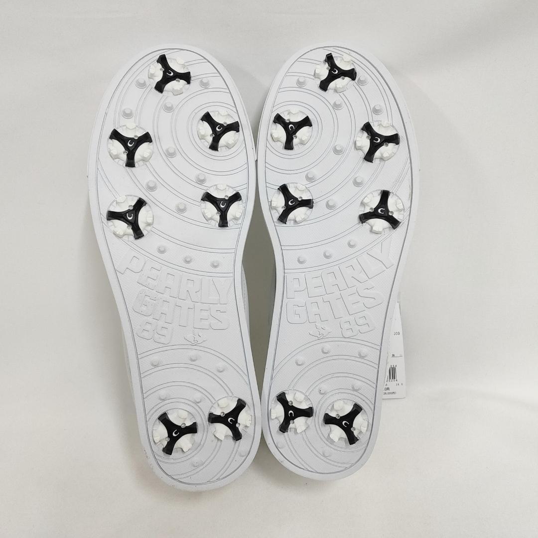 ○★新品 未使用 パーリーゲイツ ローカット ゴルフシューズ ホワイト 26cm