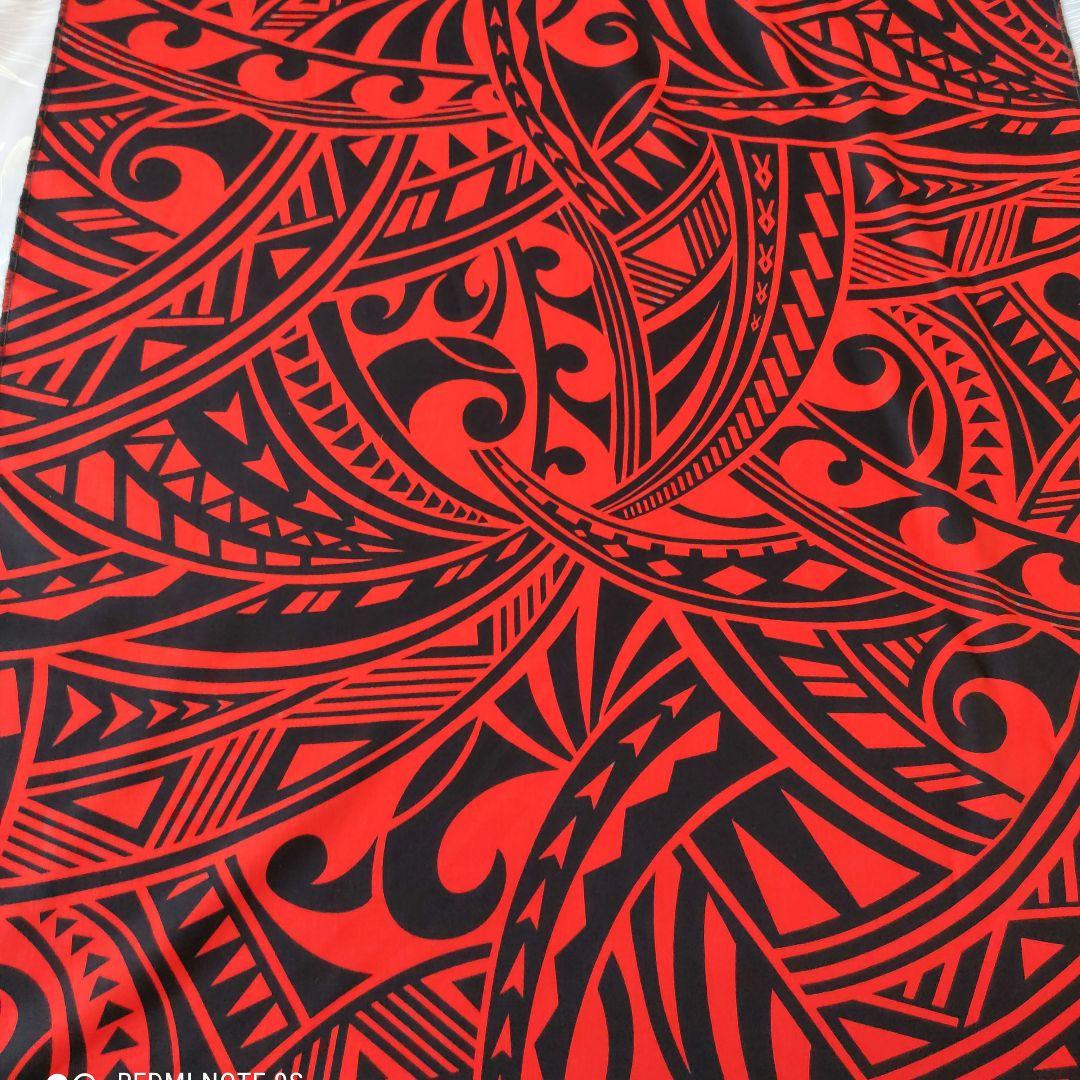 フラダンス タヒチアンパレオ トライバル　ロングパレオ　タヒチ