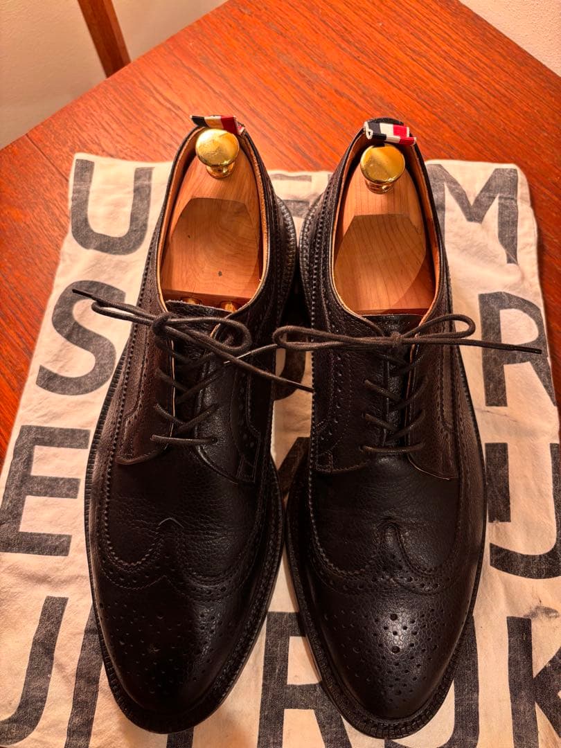 【UK10】THOM BROWNE トムブラウン レザーシューズ