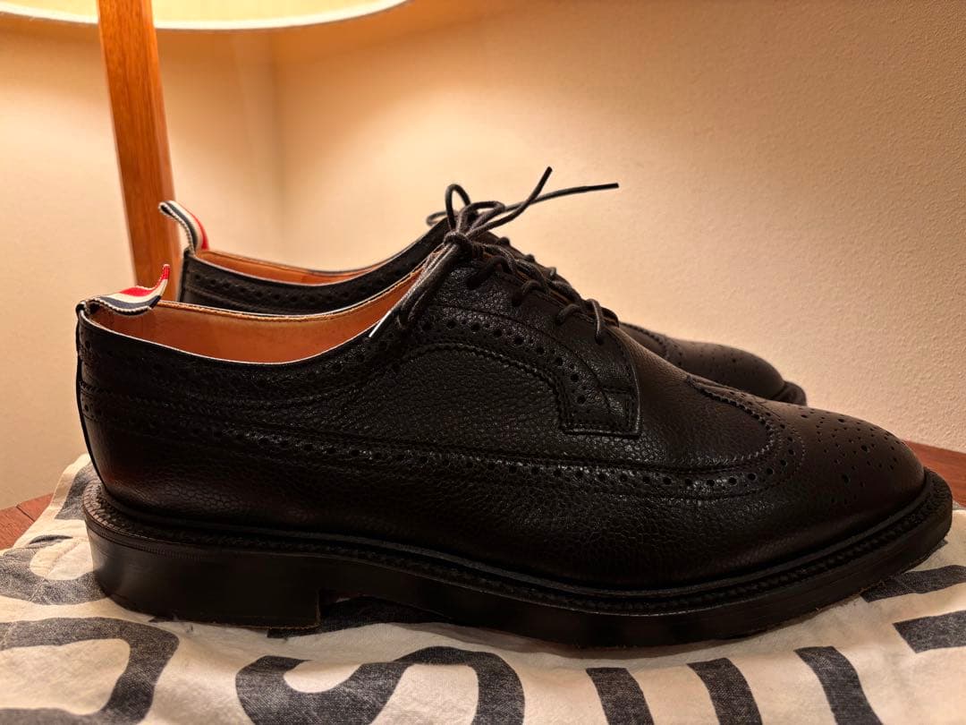 【UK10】THOM BROWNE トムブラウン レザーシューズ