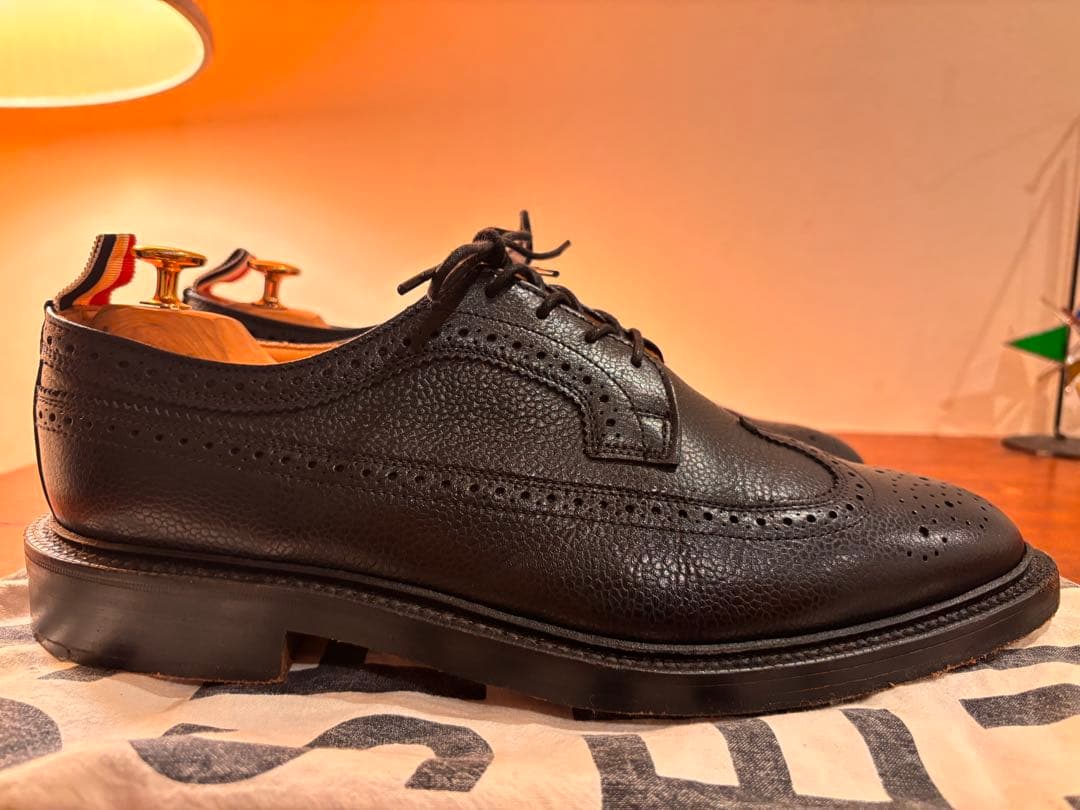 【UK10】THOM BROWNE トムブラウン レザーシューズ