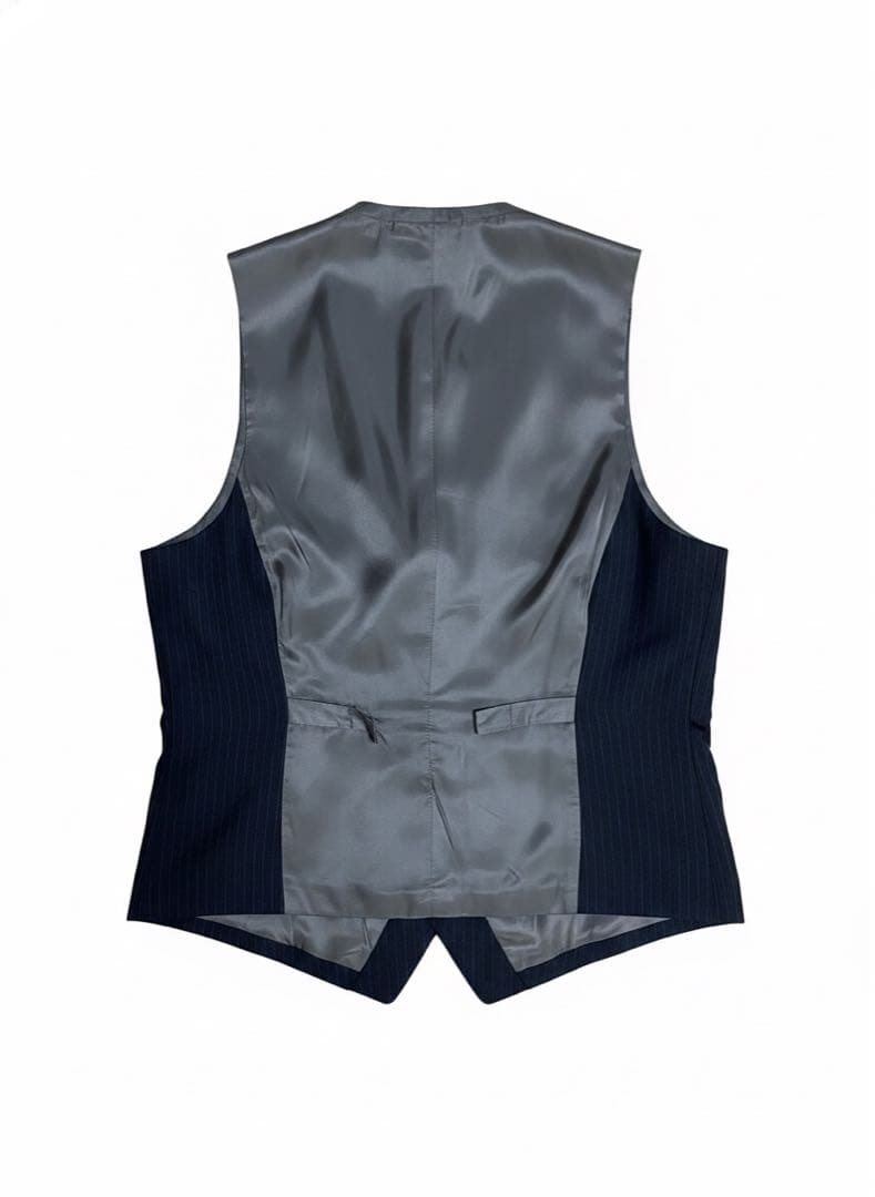 麻布テーラー スリーピーススーツ ダークブルー