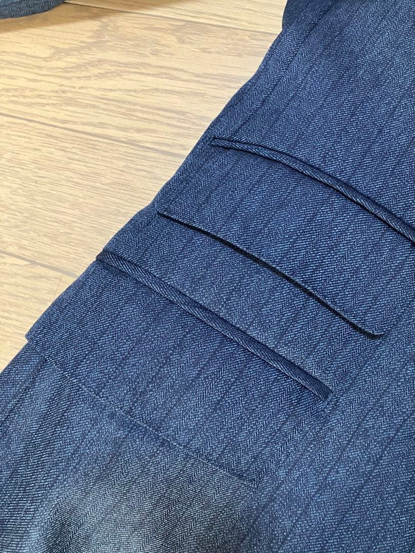 麻布テーラー スリーピーススーツ ダークブルー