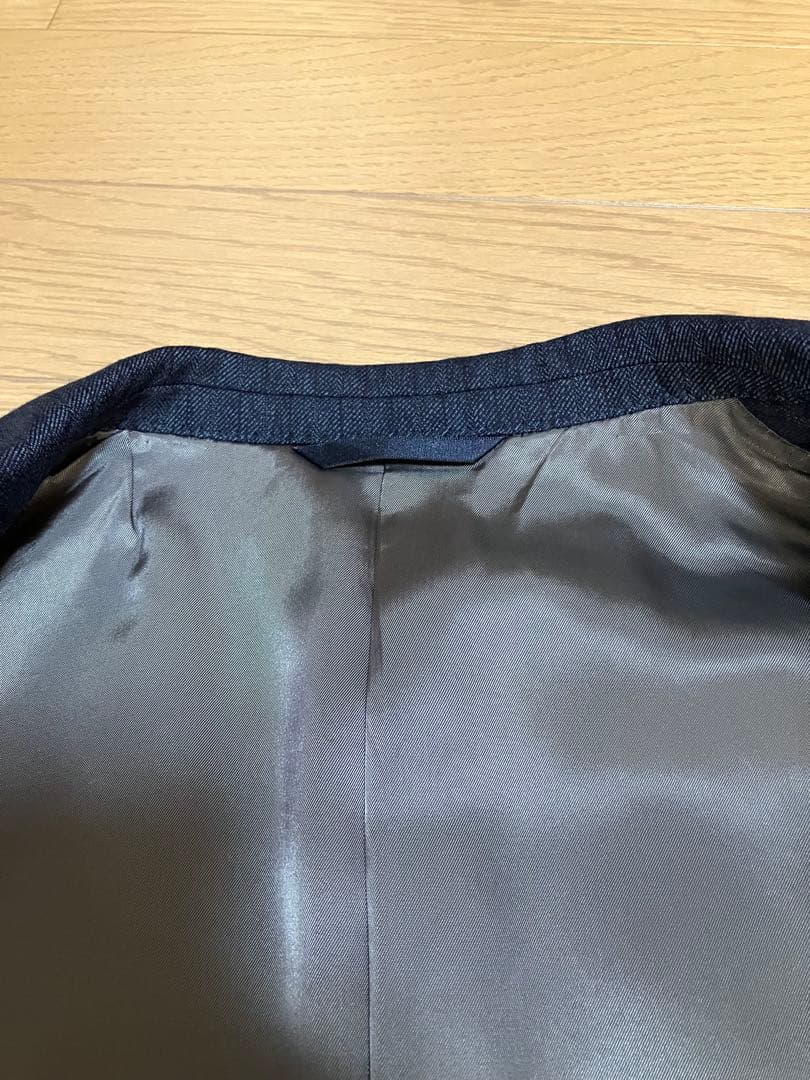 麻布テーラー スリーピーススーツ ダークブルー