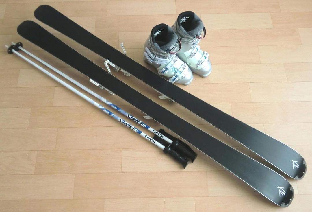 ■■送料無料■K2■女性用スキーフルセット■板156靴25-25.5■メンテ付■