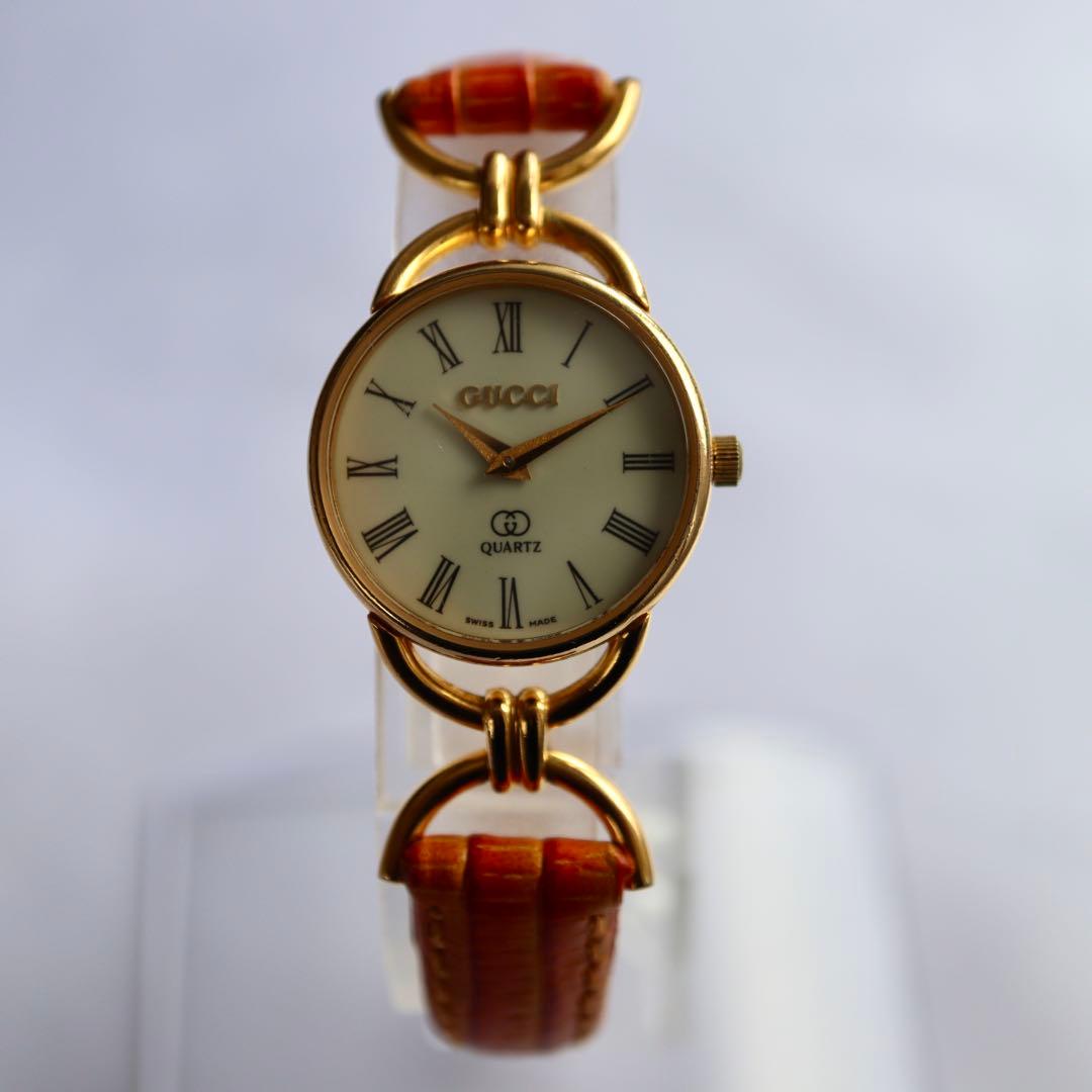 専用 GUCCI ローマン ラウンド クォーツ レディース腕時計 1427.