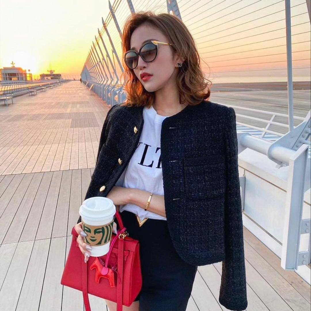 【Jun】sheller ツイードジャケット フリーサイズ