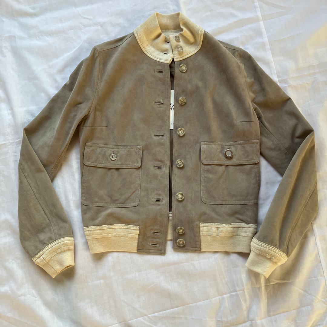 valstar スエード ジャケット ブルゾン　新品　ベージュ　イタリア老舗