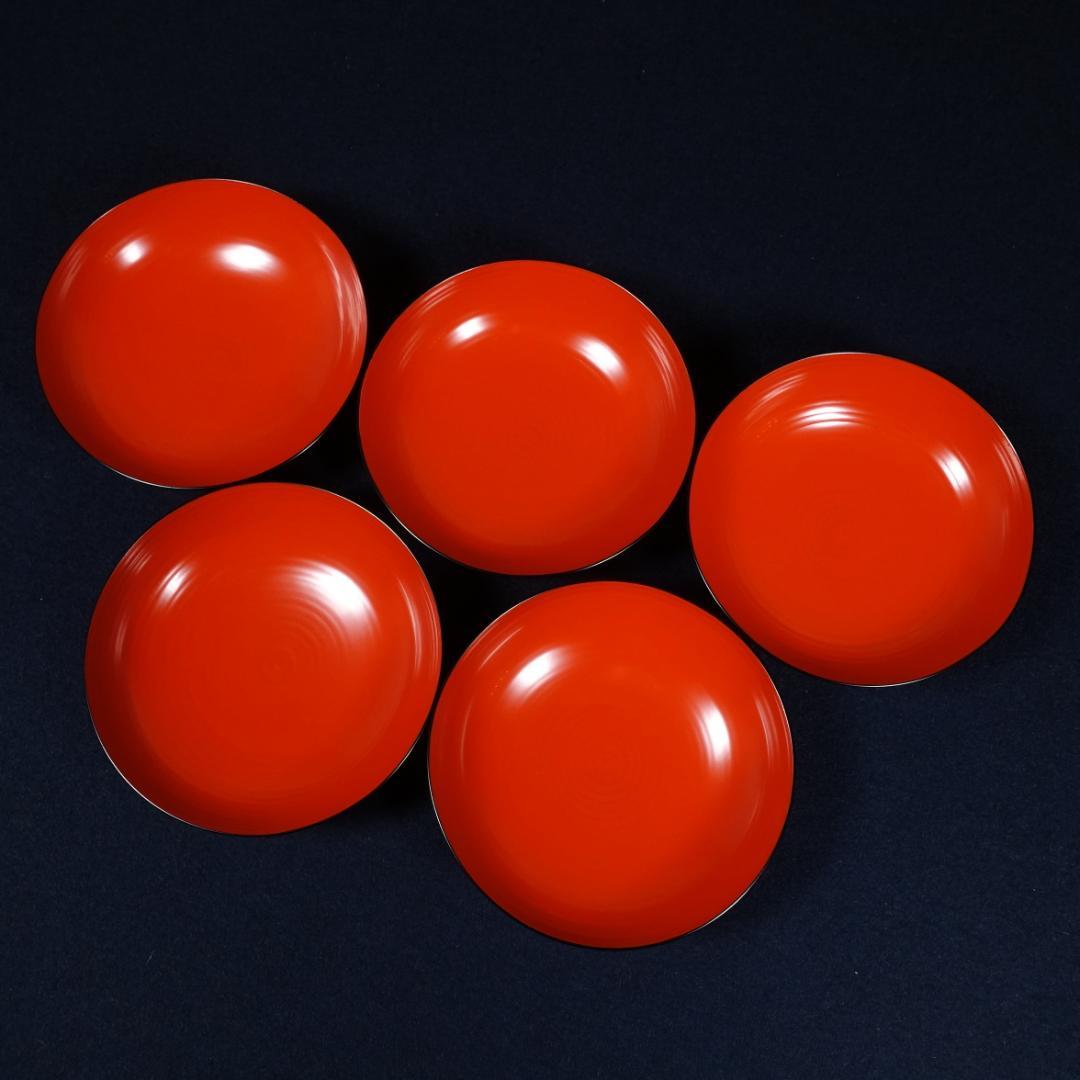 雅な逸品 天然木製 蓬莱山蒔絵 大振 煮物椀 雑煮椀 5客 共箱