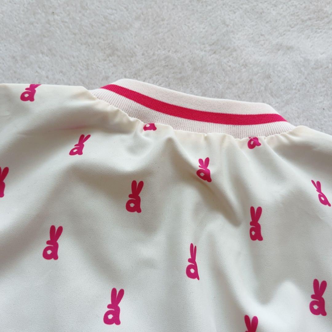 極美品　アルチビオ　ジャケット　ブルゾン　蓄熱裏地　ロゴ　ピンク　ホワイト