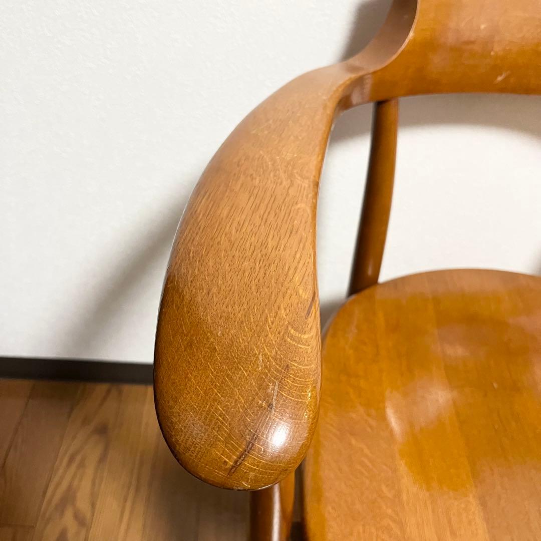 【美品】飛騨産業　クレセント　アームチェア　HIDA CRESCENT ①