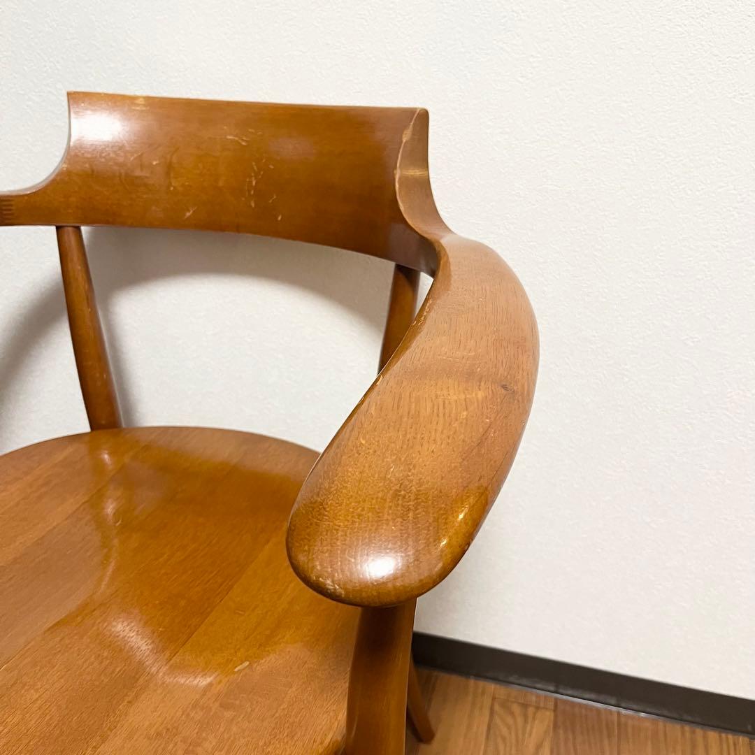 【美品】飛騨産業　クレセント　アームチェア　HIDA CRESCENT ①