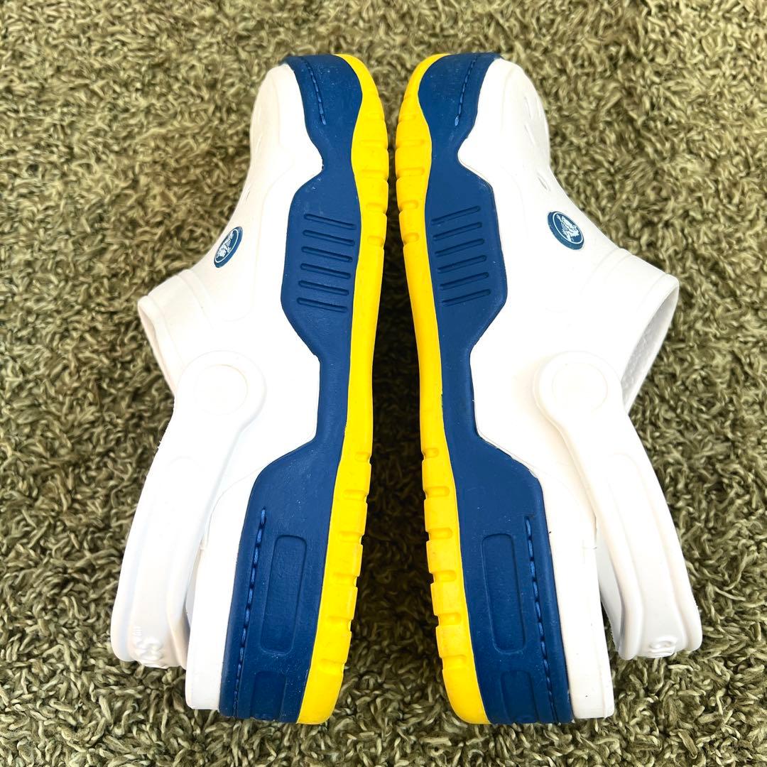 新品　crocs クロックス フロント コート クロッグ 25cm 廃番　白　青