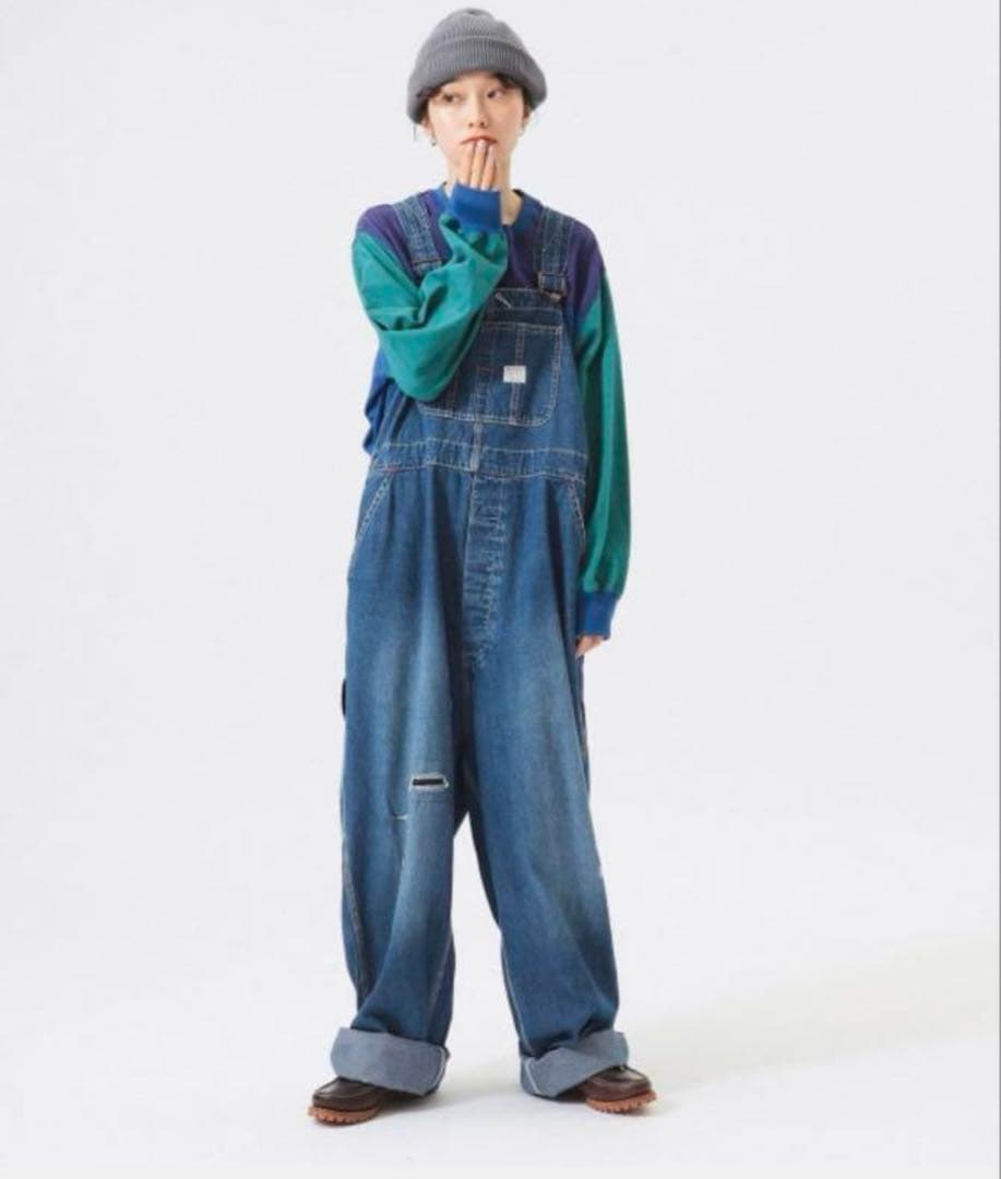 新品 BEAMS BOY 別注 BIGMAC リペア オーバーオール