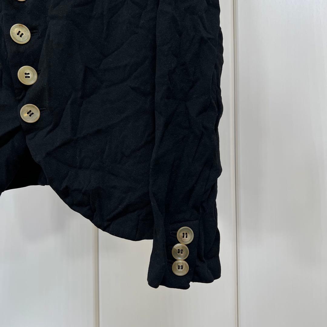 Y's シワ加工 テーラードジャケット ブラック 2