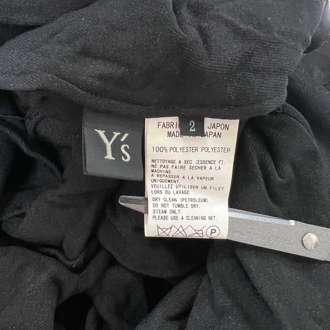 Y's シワ加工 テーラードジャケット ブラック 2