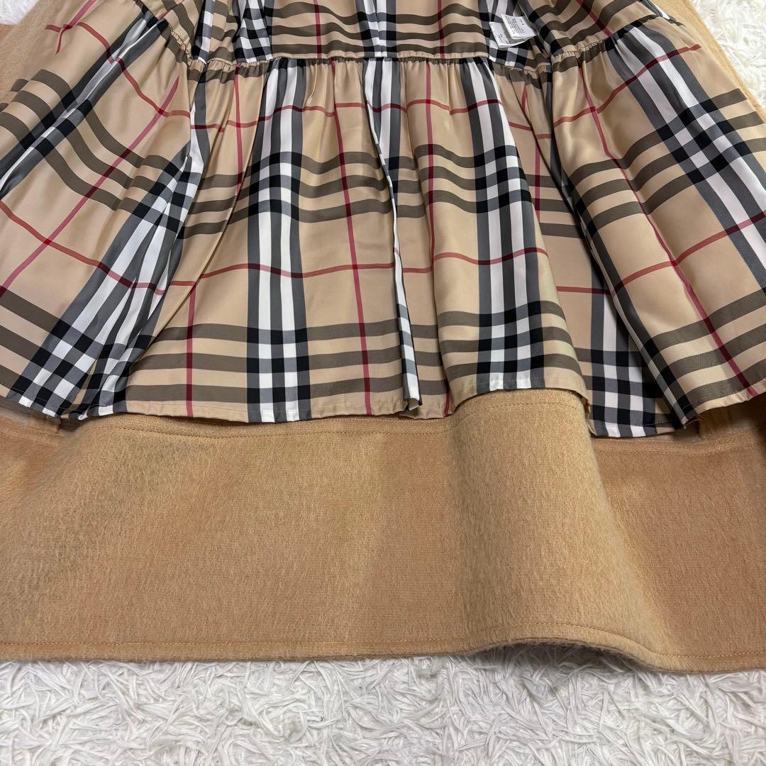 YUNA様バーバリー アルパカ ショールカラー コート ノバチェック 38