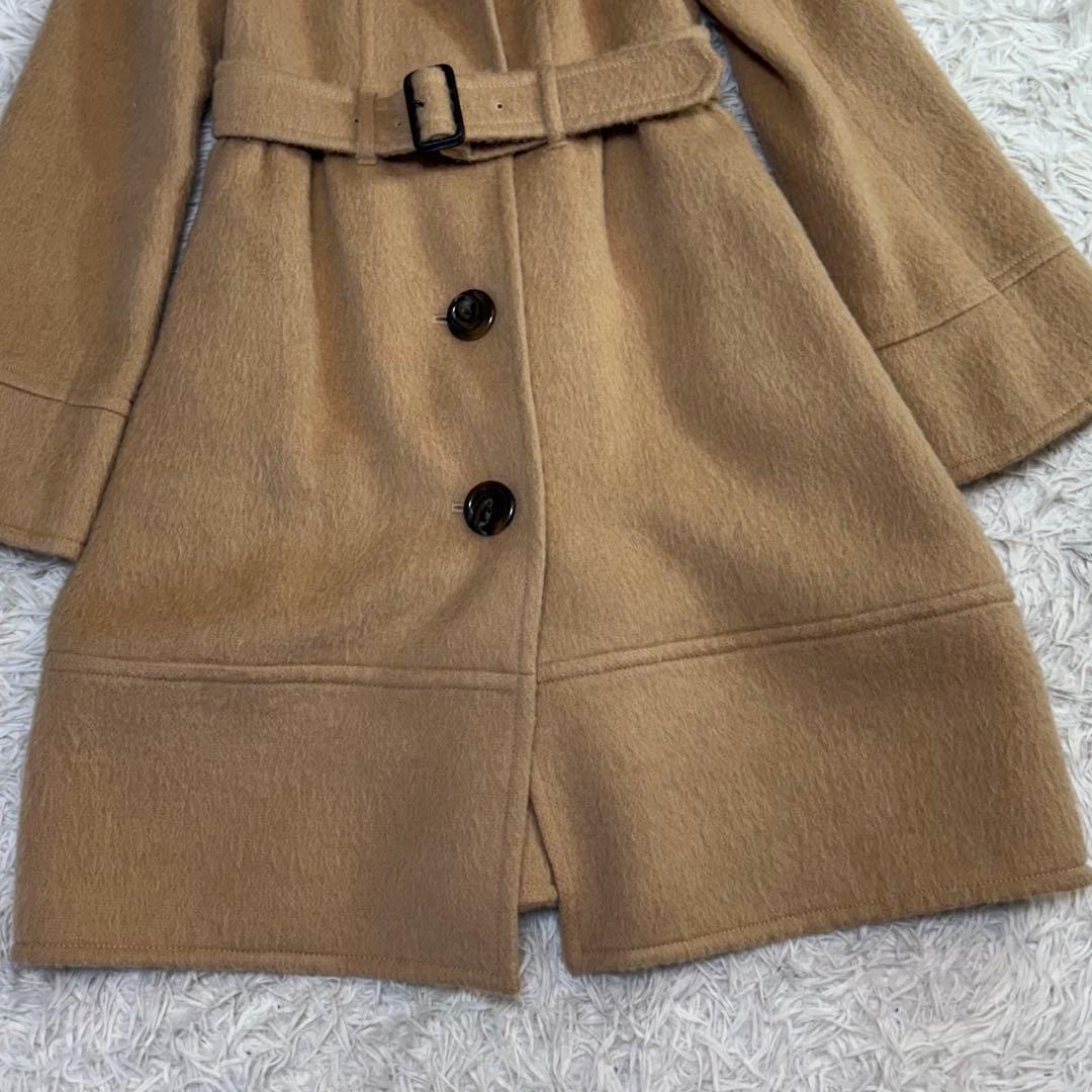 YUNA様バーバリー アルパカ ショールカラー コート ノバチェック 38