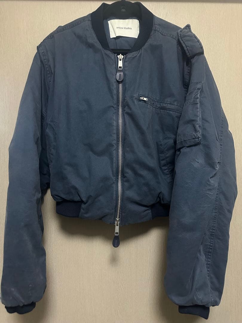 ENTIRE STUDIOS A-4 BOMBER ネイビー　XS