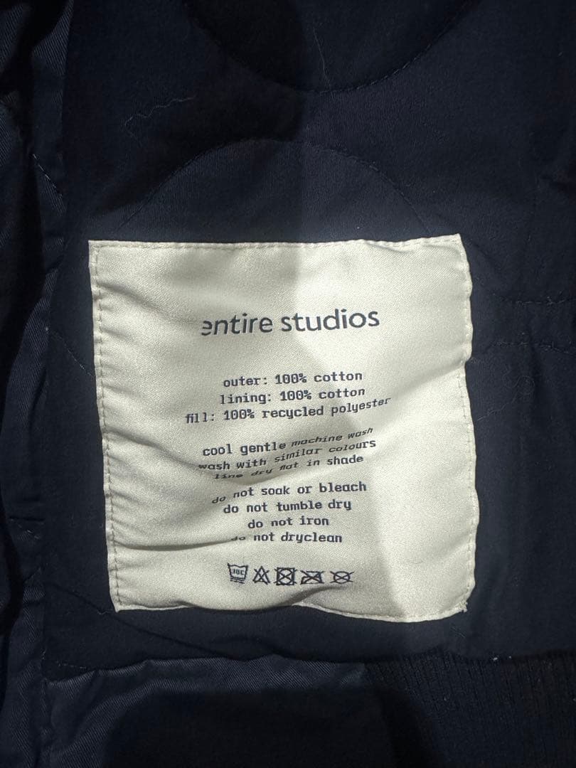 ENTIRE STUDIOS A-4 BOMBER ネイビー　XS