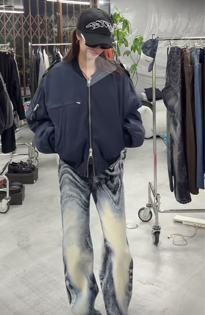 ENTIRE STUDIOS A-4 BOMBER ネイビー　XS