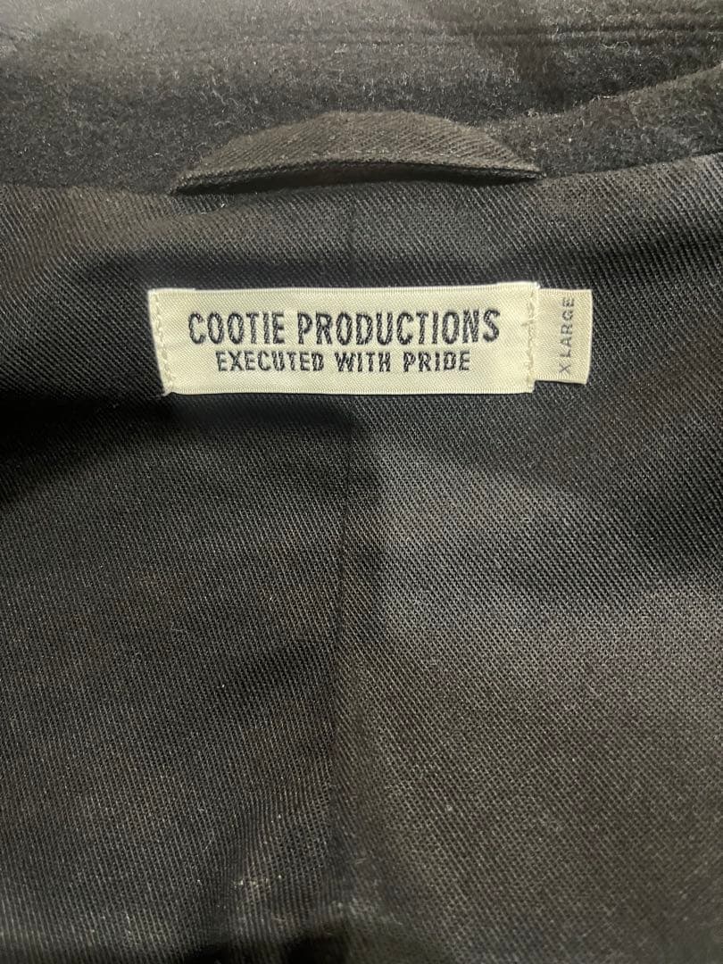 COOTIE PRODUCTIONS ブラック ダブルブレストコート