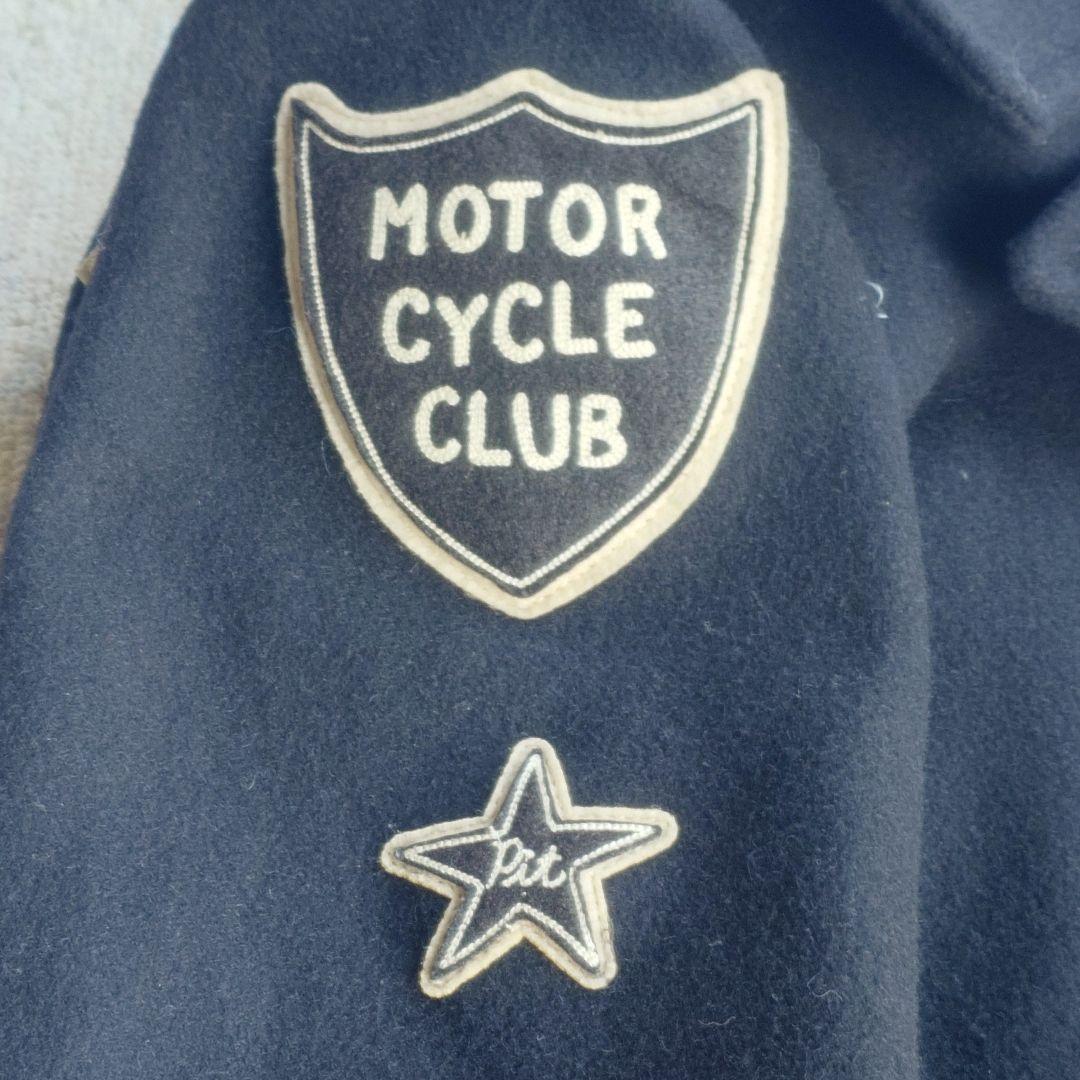 ショット エンブレム付き ウールピーコート 　38