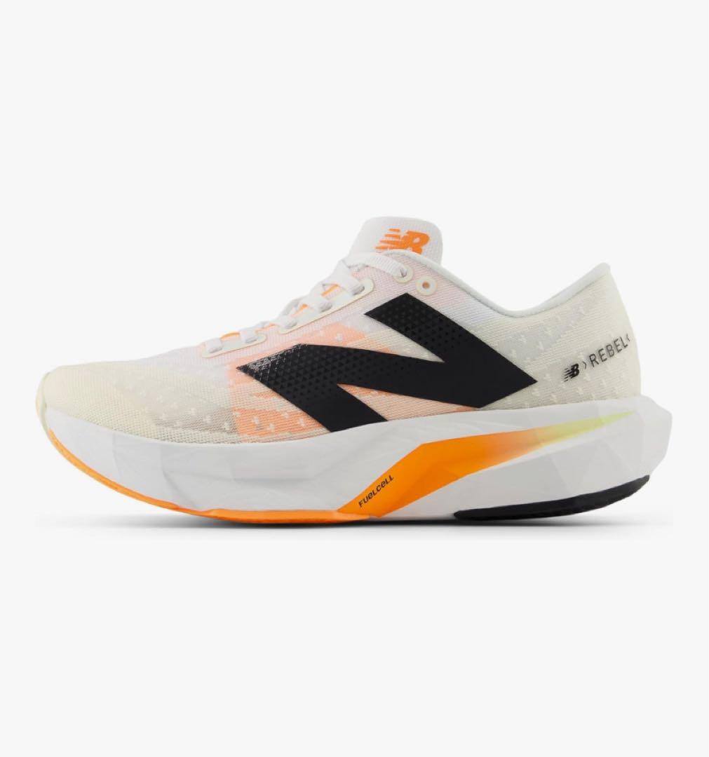 New Balance ランニングシューズ ホワイト/オレンジ/ブラック