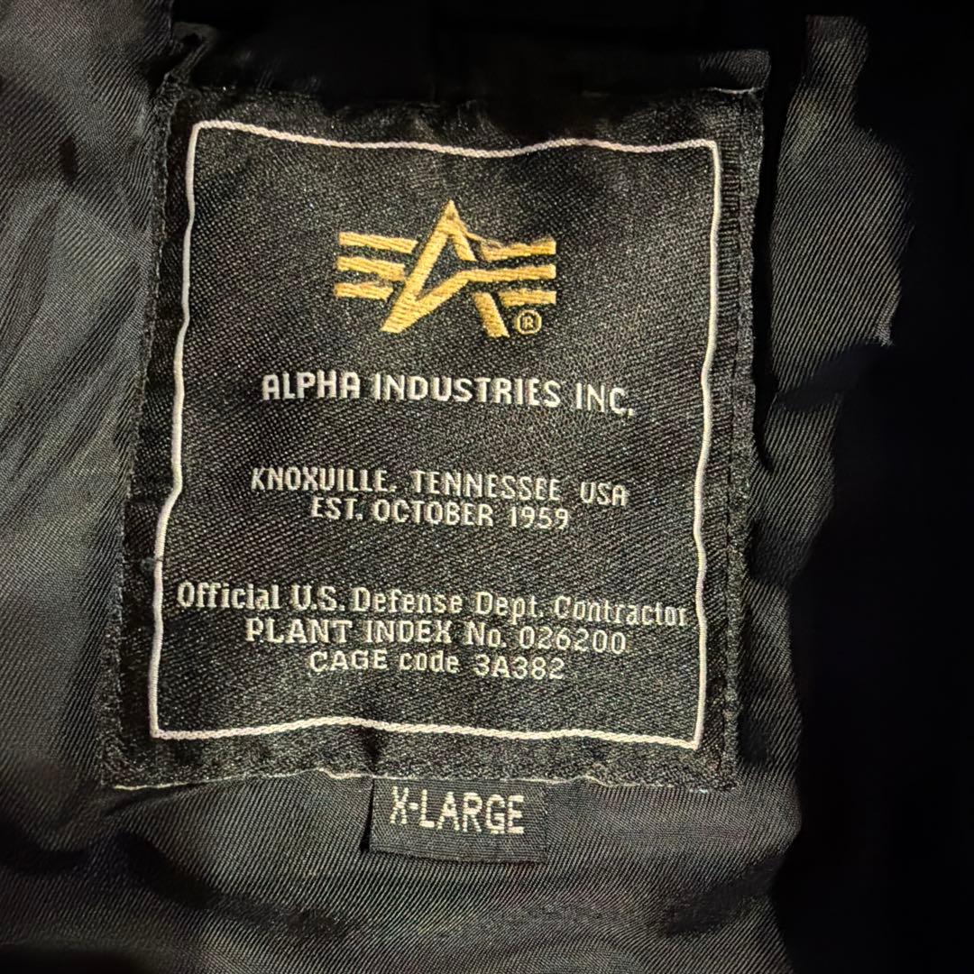 ALPHA INDUSTRIES N-3Bミリタリージャケット XL