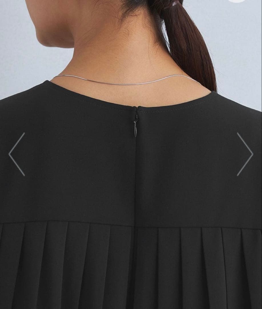 新品【ユナイテッドアローズ　パウドレ プリーツワンピース S ウォッシャブル】