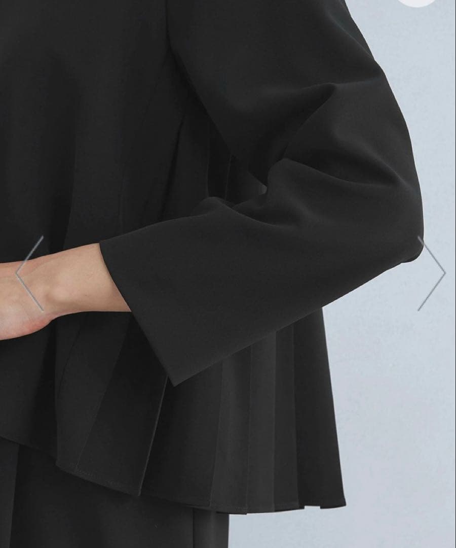 新品【ユナイテッドアローズ　パウドレ プリーツワンピース S ウォッシャブル】