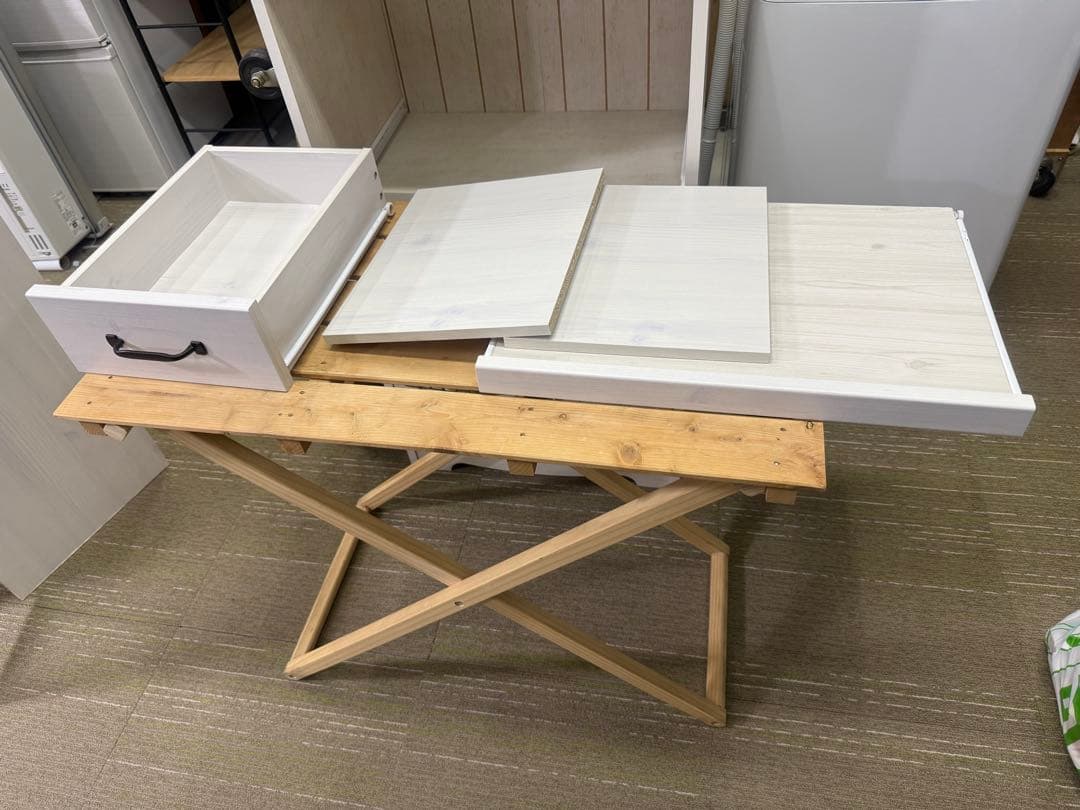 【洗浄消毒作業済】佐藤産業 LUFFY レンジボード レンジ台LU80-90L