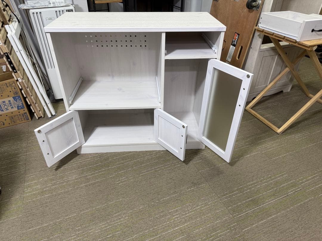 【洗浄消毒作業済】佐藤産業 LUFFY レンジボード レンジ台LU80-90L