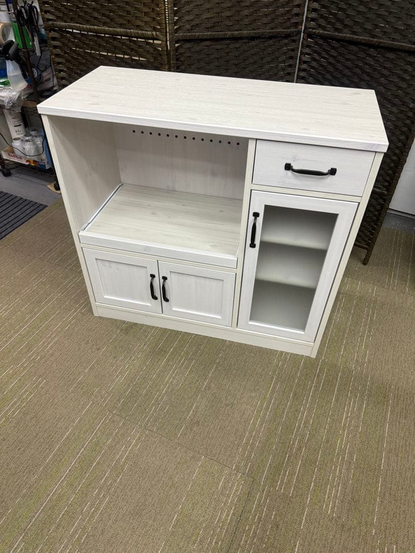 【洗浄消毒作業済】佐藤産業 LUFFY レンジボード レンジ台LU80-90L