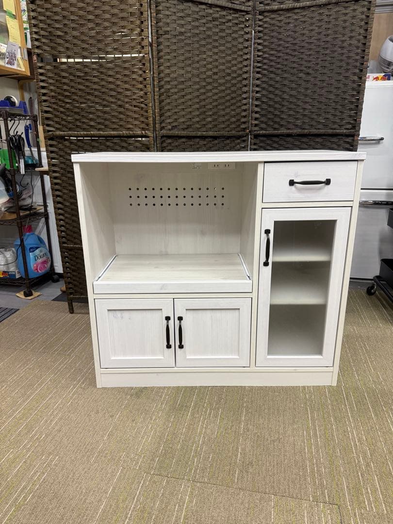 【洗浄消毒作業済】佐藤産業 LUFFY レンジボード レンジ台LU80-90L