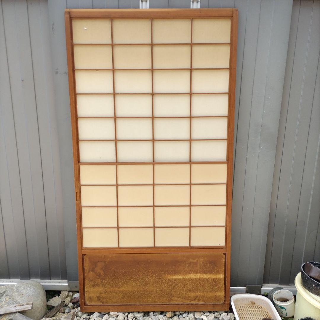 雪見障子　障子　建具　昭和レトロ　古民家　４枚組　リフォーム