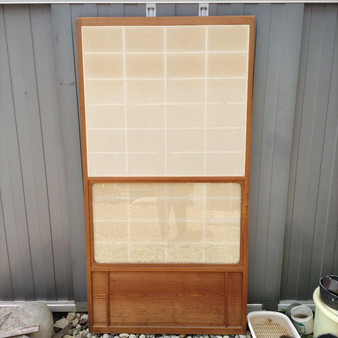 雪見障子　障子　建具　昭和レトロ　古民家　４枚組　リフォーム