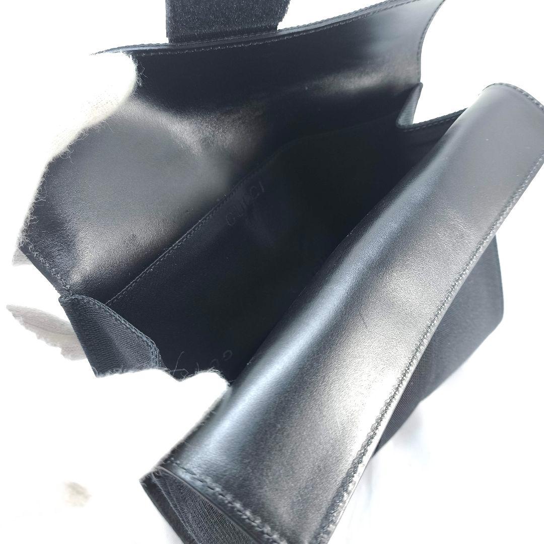 極美品 グッチ ミニポーチ クラッチバッグ GUCCI 黒 ブラック