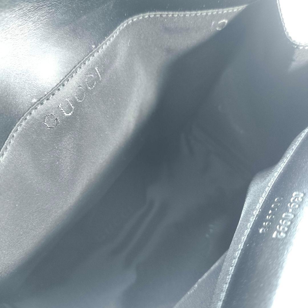 極美品 グッチ ミニポーチ クラッチバッグ GUCCI 黒 ブラック