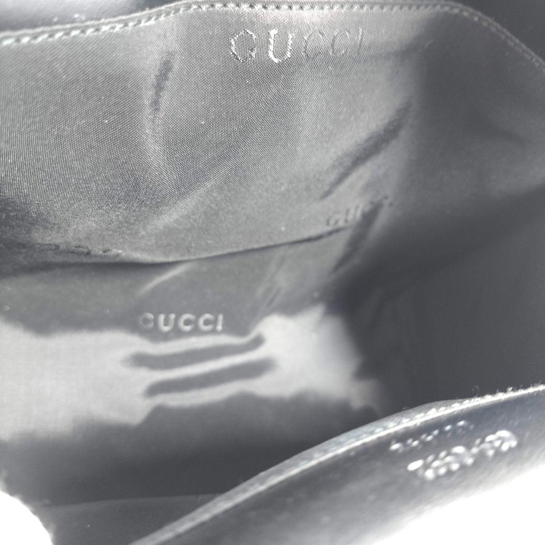 極美品 グッチ ミニポーチ クラッチバッグ GUCCI 黒 ブラック