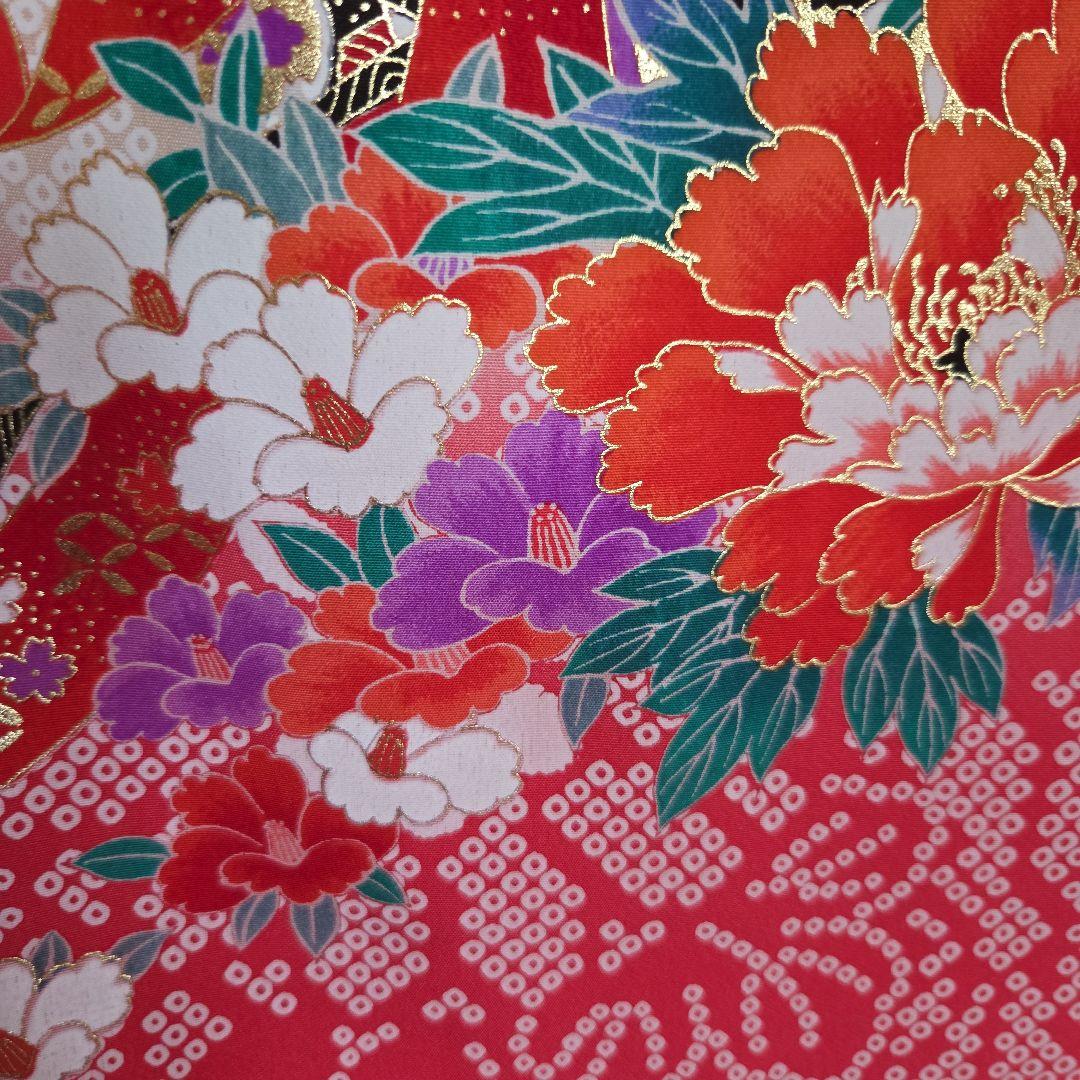 No51　正絹　女の子お祝い着物　産着　長襦袢付き　七五三