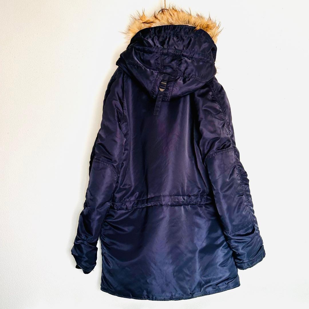 Avirex N-3B ネイビー ミリタリージャケット ファー付き