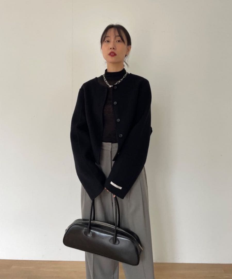 週末限定価格　Didot.showroom ノーカラーウールジャケット